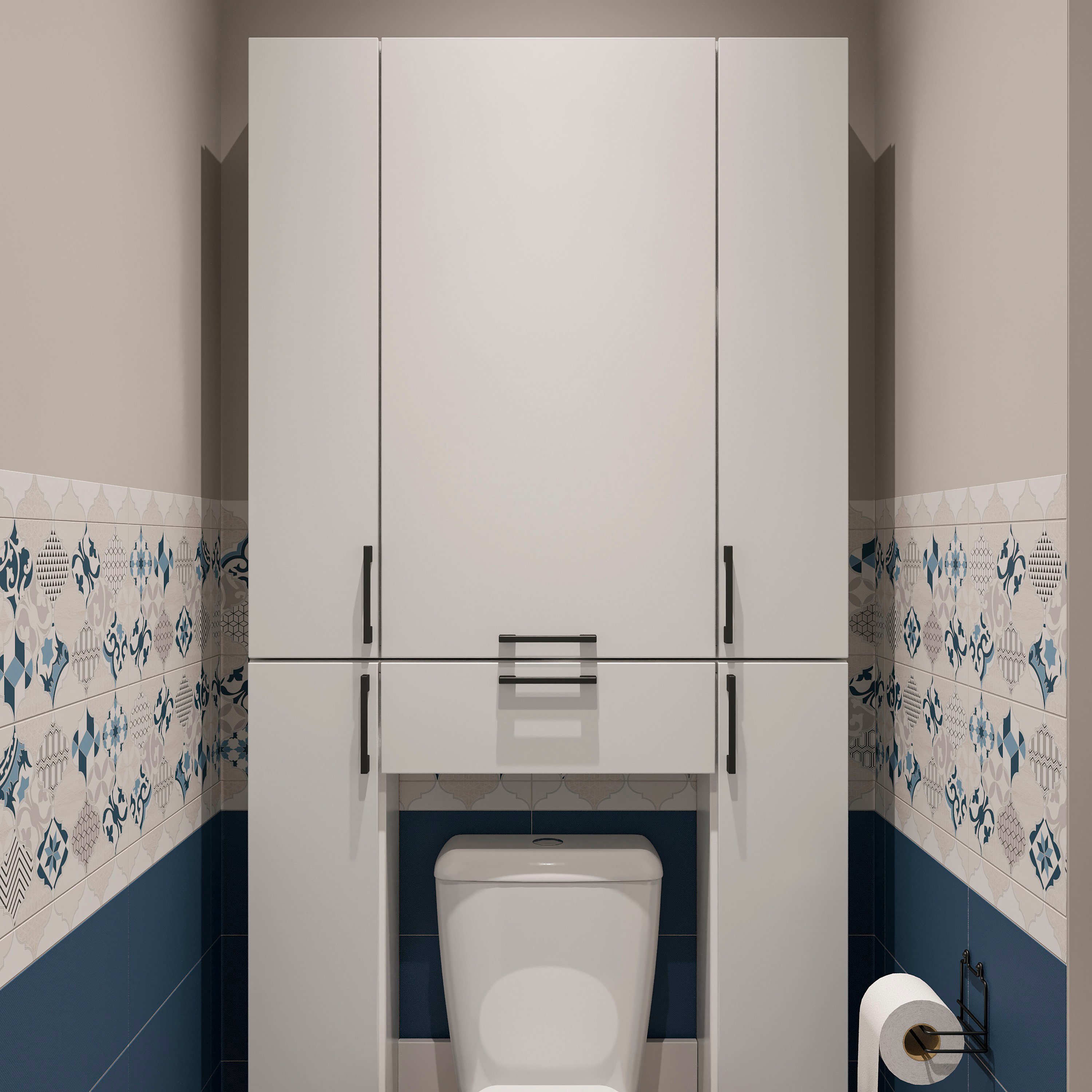 Шкаф DIWO Суздаль 87 для туалета, верхний - купить по доступной цене в дискаунтере Diwo